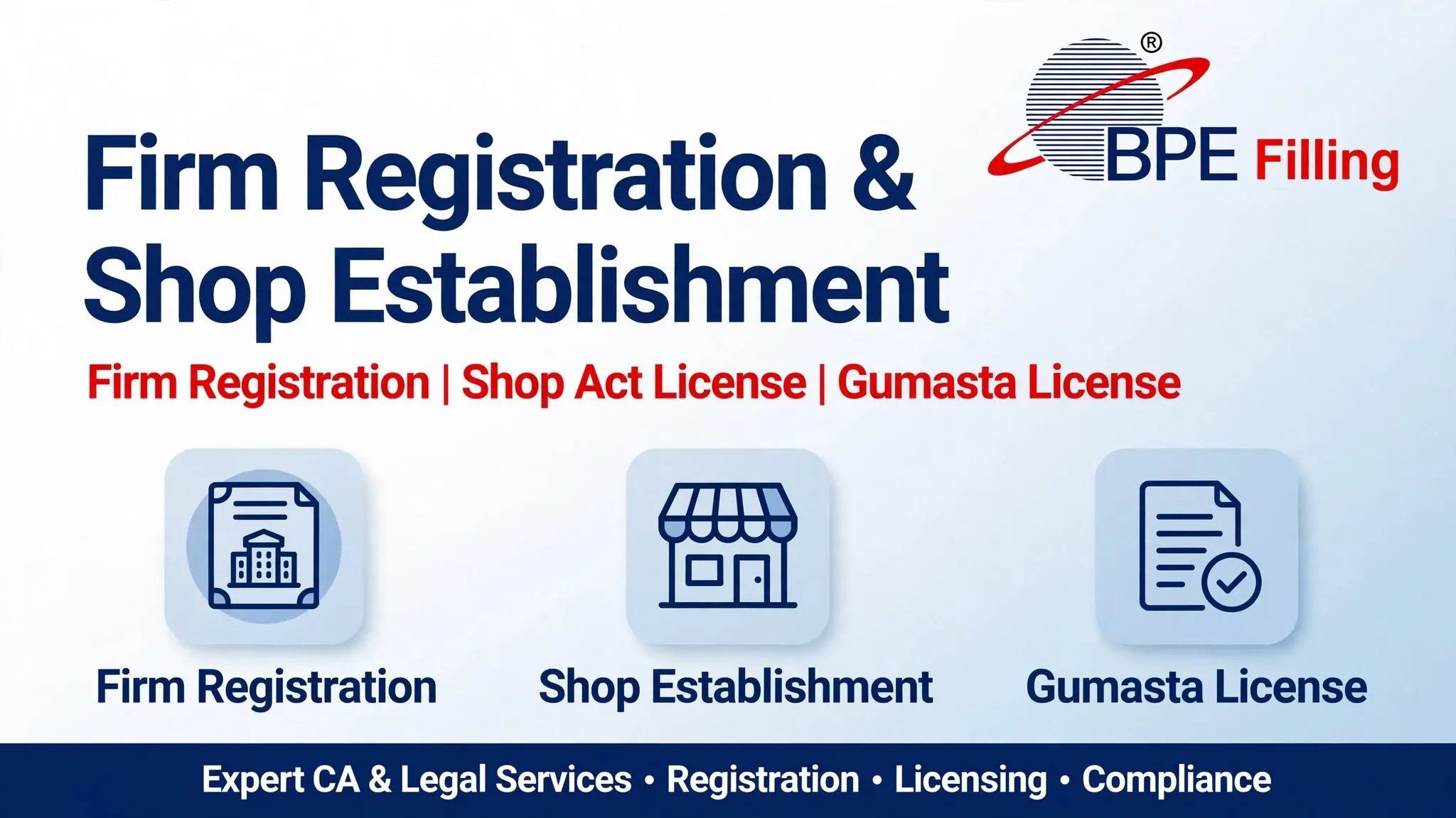 Firm registration and Shop Establishment